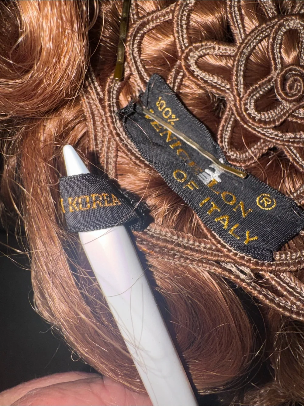 Vintage Venicelon Brown Bouffant Hairpiece Wiglet Original Case Cosplay Retro⁠